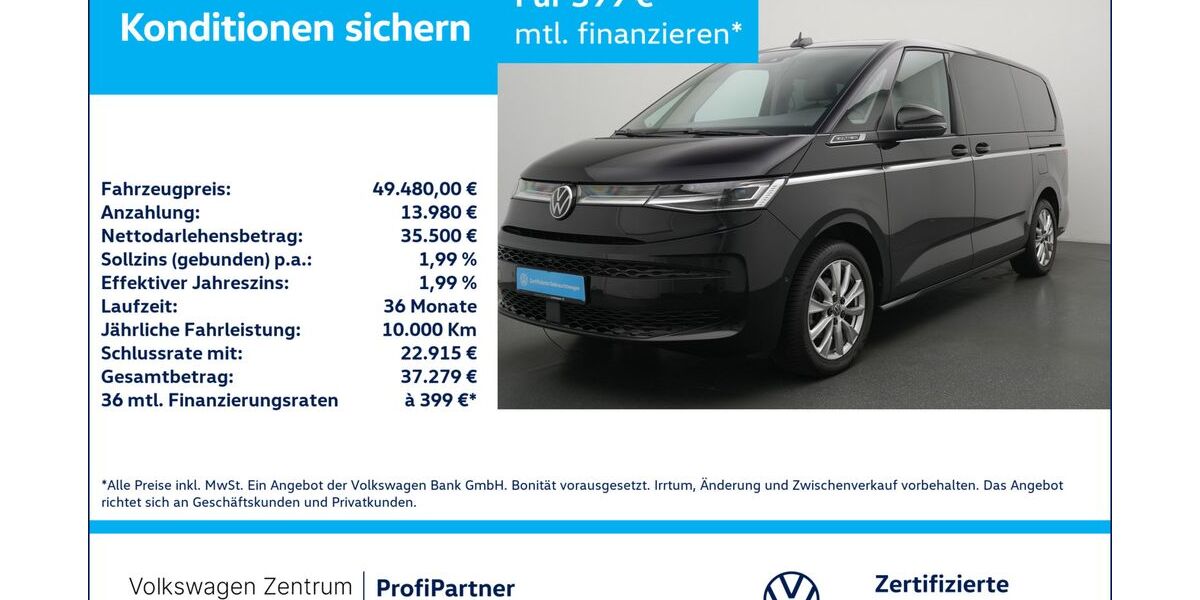 VW T7 Multivan 26.342 km 48.480 &euro; Leverkusen 51379